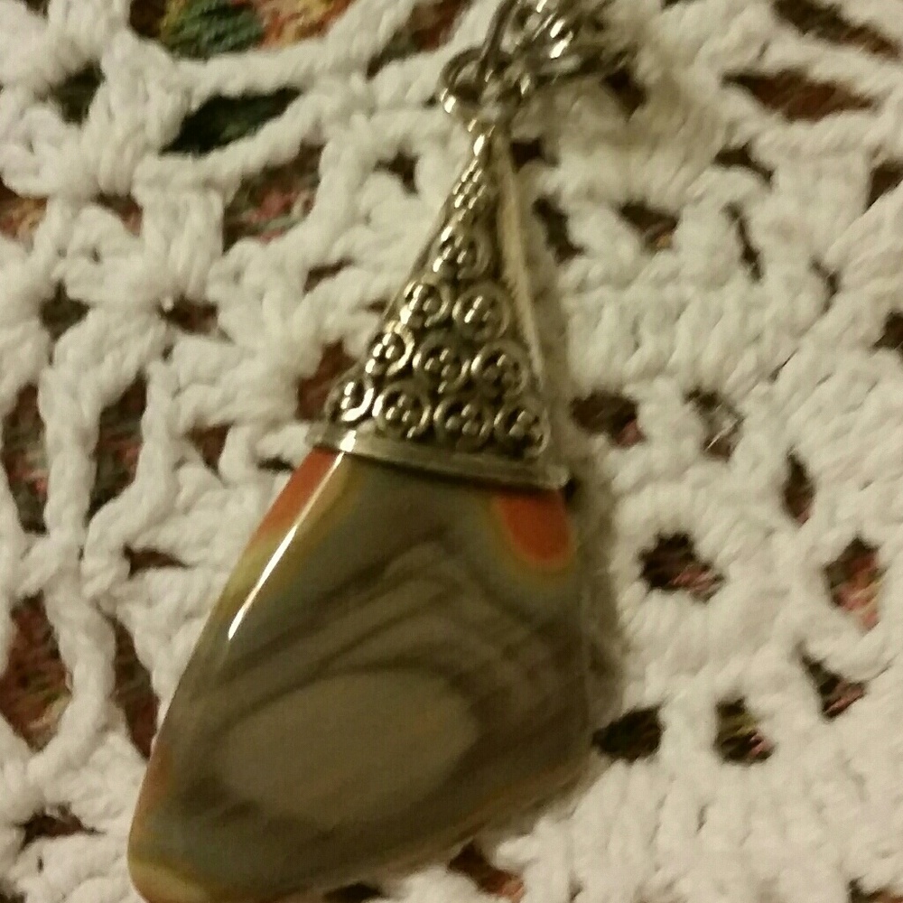 NEW Imperial Jasper Pendant-sterling